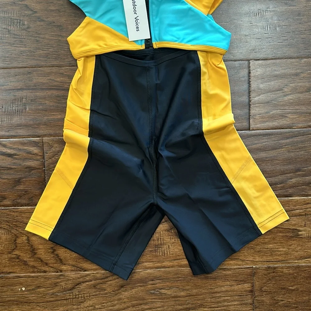Outdoor Voices STW Cutout Bodysuit in Capti/Mango/Black XS - Picture 4 of 11